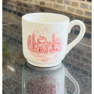 Vintage Wedgwood Monticello Demitasse Tea Cup Home‎ of Thomas Jefferson